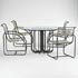 Wright-Dining table/chairs (4)