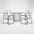 Wright-Dining table/chairs (4)