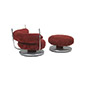 Easy chair S 401 and stool S 400