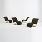 Rare lounge chairs, set of four