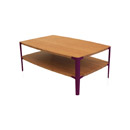 Whitechapel table with shelf Pli Design