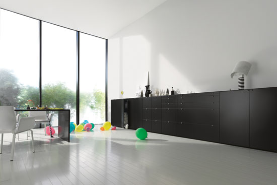 furniture Contemporary black and white house in Australia Modern-luxury-dining-room-interior-design-with-contmporary-table-and-chairs-design-ideas.