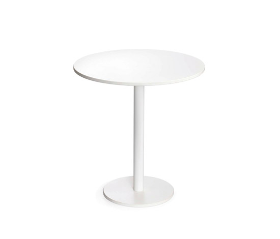 Circle white occasional table Lourens Fisher