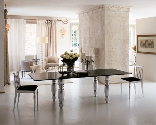 decoration ideas Contemporary tables Contemporary-luxury-dining-room-interior-design-with-modern-white-table-design-and-chairs-design-ideas.