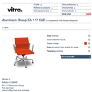 Architonic launches pilot project with EasternGraphics, Vitra and Bene: CAD files you can configure online and then download
