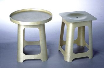 Isokon Stool / Round Tray Isokon Plus