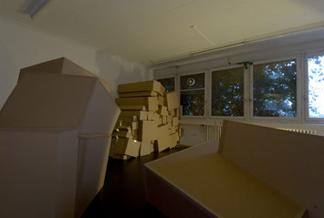 Cardboard Suite Hotel [installation] zhdk / Departement Design