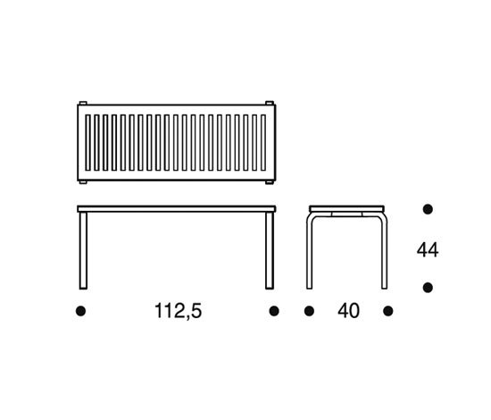 Bench 153A/B Artek