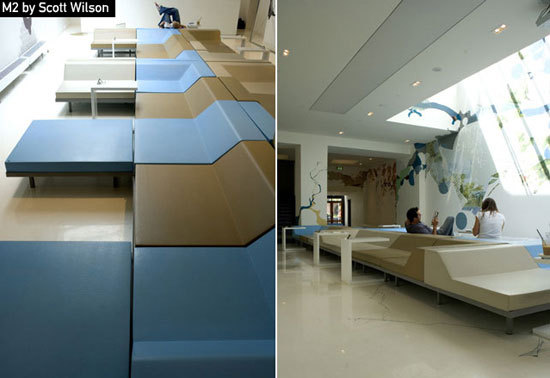 M2 modular seating system Quinze + Milan