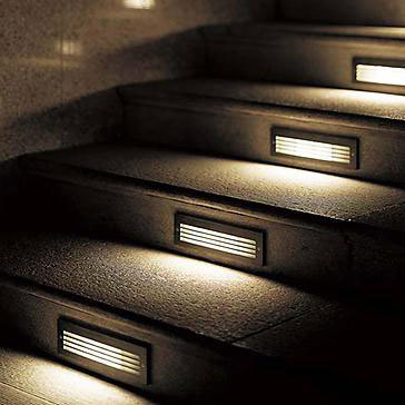 Recessed wall luminaires 2190/2195/... by BEGA Recessed wall