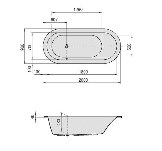 HOESCH Badewannen: Bathtub Scelta