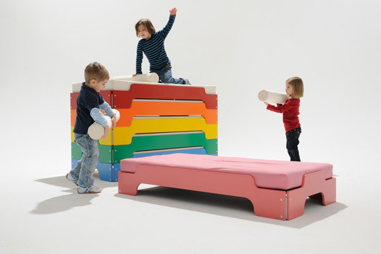 Modular Furniture System for Kids Müller Möbelwerkstätten