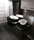 Black and White Slim/4 | Floor Gres