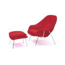 Womb chair/ottoman Knoll International