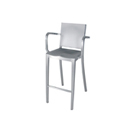 emeco Hudson Barstool with Arms Bar: Barstools Chairs / Stools / Benches Dining room: Barstools Restaurant / Canteen