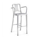 emeco Navy® Barstool with arms Gastronomie Sièges Sièges de collectivité