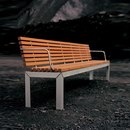 extremis Extempore bench with back Sedute Sedute da giardino