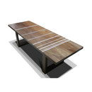 3 Square Design Stripe coffee table Tables basses / Tables d'appoint