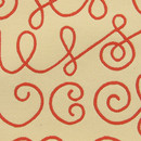 Maharam Names 001 Crimson On White Tissus d'ameublement