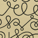 Maharam Names 003 Black On White Tejidos de tapicería