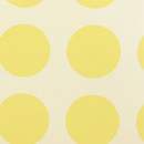 Maharam Circles 011 Yellow Light On White Wandbeläge / Tapeten