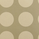 Maharam Circles 007 Raw Umber White On Raw Umber Wandbeläge / Tapeten