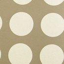 Maharam Circles 006 White On Raw Umber Wallcoverings / Wallpaper
