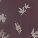 Clarissa Hulse Leaves plum/pewter wallpaper Wandbeläge / Tapeten