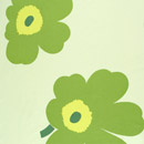 Juhla Unikko light green interior fabric Marimekko