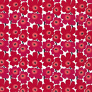 Marimekko Mini Unikko red interior fabric Materiales Cortinas Tejidos decorativos Tejidos para cortinas