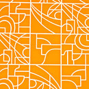 Flavor Paper Stanley tangerine wallpaper Wallcoverings / Wallpaper