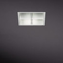 Multiple trimless 2x 18W TCD (+ louvre) Modular