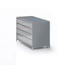 MDF Italia Aluminium Cabinet unit Almacenamiento