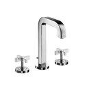 Axor Citterio 3-Hole Basin Mixer with cross handles and spout 140mm DN15 Hansgrohe