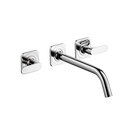 Hansgrohe Axor Citterio 3-Hole Basin Mixer for concealed installation with escutcheons and spout 226mm DN 15 wall mounting Lavabos / Vasques Robinetterie