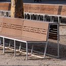 BURRI-Landscape bench with backrest HPL