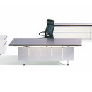 Nurus I|X Table white Theme Direktionseinrichtung Schreibtische