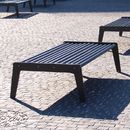 BURRI City Bench Type A without backrest, standard Bancs publics Mobilier urbain