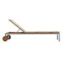Tribù Natal Teak Lounger Lounge da giardino Mobili da bagno Sedute / Mobili per il relax
