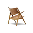 Carl Hansen & Søn CH28 Espace lounge / Espace d'attente Fauteuils Fauteuils / Sofas / Poufs Lounge: Fauteuils Mobilier espaces d'attente / d'accueil