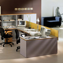 Fantoni 1.3 operative system Hall de entrada / Recepción Mesas de oficina / conferencia Muebles de oficina Oficina: puestos de trabajo colectivos Vestíbulo: mostradores de recepción