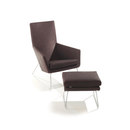 Don armchair with footstool Label