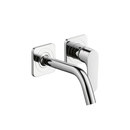 Axor Citterio M Single Lever Basin Mixer for concealed installation with escutcheons and spout 167mm DN15, wall mounting Hansgrohe