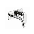 Axor Citterio M Single Lever Basin Mixer for concealed installation with plate and spout 167mm DN15, wall mounting Hansgrohe