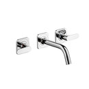 Axor Citterio M 3-Hole Basic Mixer for concealed installation with escutcheons and spout 166mm DN15 wall mounting Hansgrohe