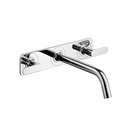 Axor Citterio M 3-Hole Basin Mixer for concealed installation with plate and spout 226mm DN15 wall mounting Hansgrohe