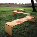 HORM 1989 Ripples bench Sièges Sièges de jardin