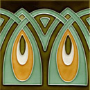 Golem GmbH Jugendstil Wandfliese F12 Wandfliesen