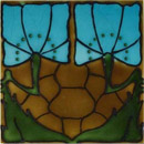 Golem GmbH Jugendstil Wandfliese F42 Wandfliesen