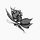 Madama Butterfly 20x20cm Ceramica Bardelli
